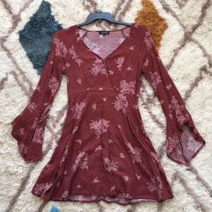 Maroon swing dress